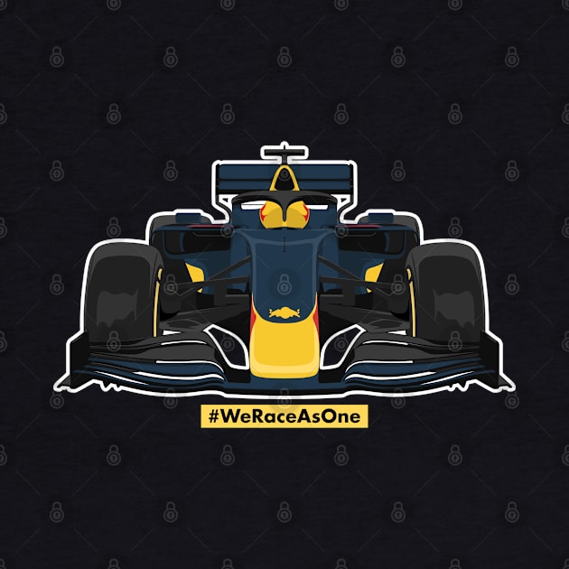 Formula car one f 1 we race as one racing bull by creative.z